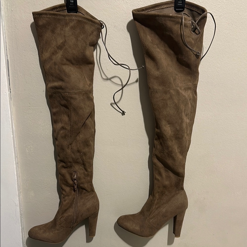 Brown Over-the-Knee Boots